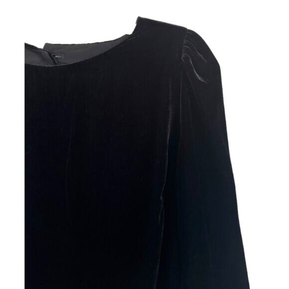 BODEN Women's Velvet Open Back Mini Dress Size 6 Black - Picture 7 of 11